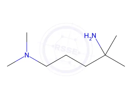 Chemical structure of (4-amino-4-methylpentyl)dimethylamine