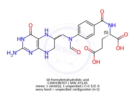 Chemical structure of Folic Acid Impurity 33