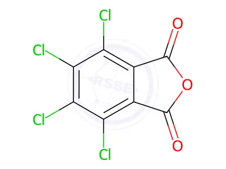 Chemical structure of Tetrachlorophthalic Anhydride
