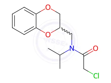Chemical structure of 2-Chloro-N-((2,3-dihydrobenzo[b][1,4]dioxin-2-yl)methyl)-N-isopropylacetamide