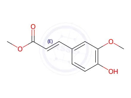 Chemical structure of Methyl 4-hydroxy-3-methoxycinnamate