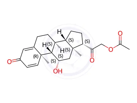 Chemical structure of 1-Dehydrocorticosterone 21-Acetate