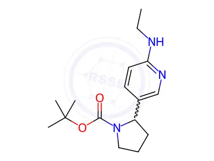 Chemical structure of tert-Butyl 2-(6-(ethylamino)pyridin-3-yl)pyrrolidine-1-carboxylate