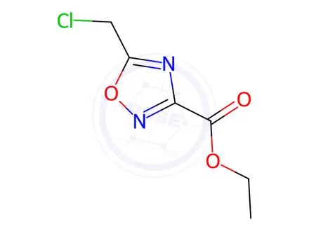Chemical structure of ethyl 5-(chloromethyl)-1,2,4-oxadiazole-3-carboxylate