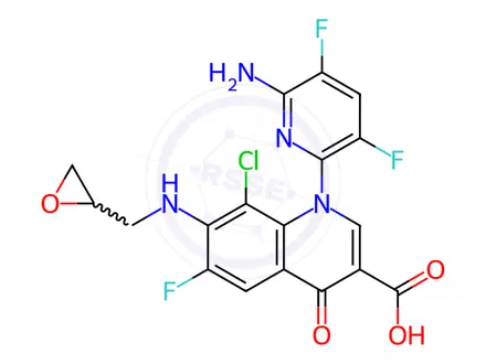 Chemical structure of Delafloxacin Impurity 11
