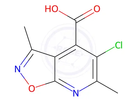 Chemical structure of 5-Chloro-3,6-dimethylisoxazolo[5,4-b]pyridine-4-carboxylic acid