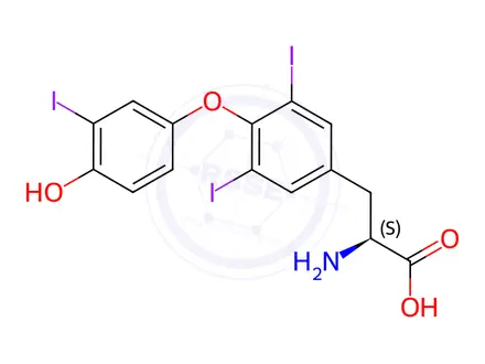 Chemical structure of Liothyronine