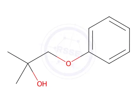 Chemical structure of 2-methyl-1-phenoxypropan-2-ol