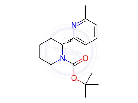 Chemical structure of tert-Butyl 2-(6-methylpyridin-2-yl)piperidine-1-carboxylate