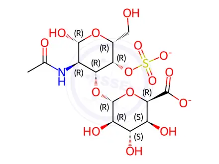 Chemical structure of Chondroitin Sulfate Impurity 1 Monomer (Chondroitin Sulfate B) (Dermatan Sulfate)