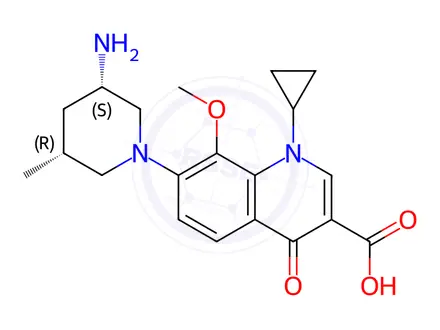 Chemical structure of Nemonoxacin Impurity 2 Malate
