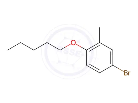 Chemical structure of 4-Bromo-2-methyl-1-(pentyloxy)benzene