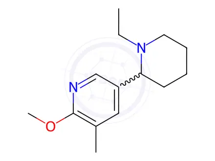 Chemical structure of 5-(1-Ethylpiperidin-2-yl)-2-methoxy-3-methylpyridine