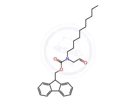 Chemical structure of 2-[N-(9-Fluorenylmethoxycarbonyl)-N-decylamino]ethanal