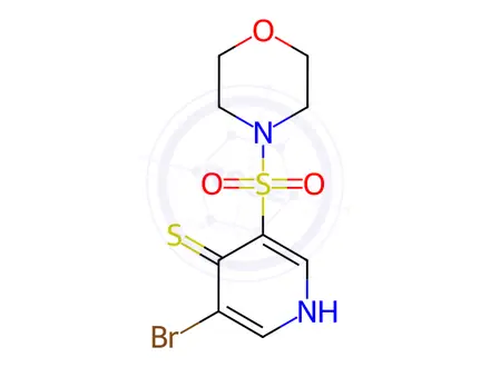 Chemical structure of 3-Bromo-5-(morpholinosulfonyl)pyridine-4-thiol