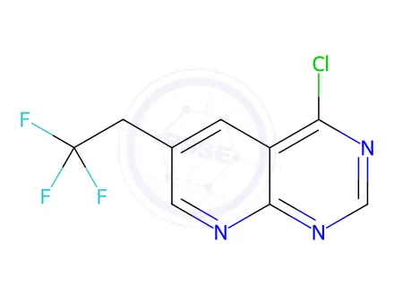 Chemical structure of 4-Chloro-6-(2,2,2-trifluoroethyl)pyrido[2,3-d]pyrimidine