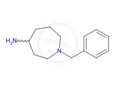 Chemical structure of 1H-Azepin-4-amine, hexahydro-1-(phenylmethyl)-, hydrochloride (1:2)