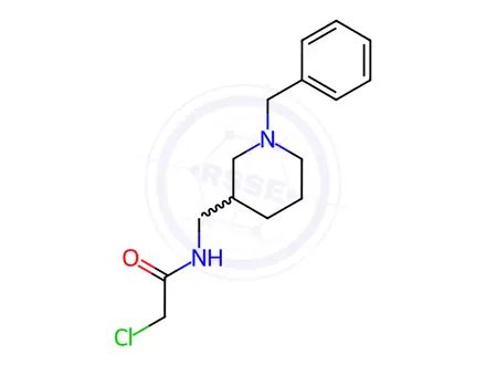 Chemical structure of N-((1-benzylpiperidin-3-yl)methyl)-2-chloroacetamide