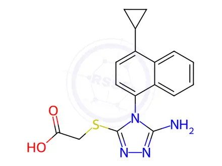 Chemical structure of Lesinurad Impurity 11