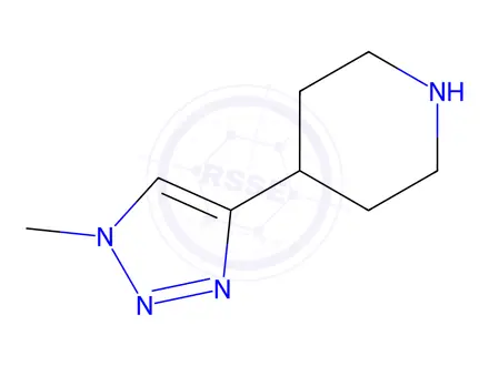 Chemical structure of Piperidine, 4-(1-methyl-1H-1,2,3-triazol-4-yl)-