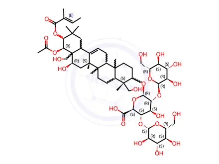 Chemical structure of Escin (1249202)