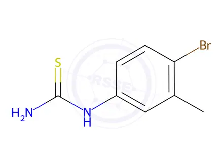 Chemical structure of (4-Bromo-3-methylphenyl)thiourea