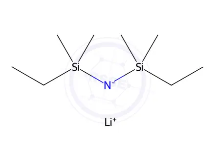Chemical structure of LITHIUM BIS(DIMETHYLETHYLSILYL)AMIDE 9&