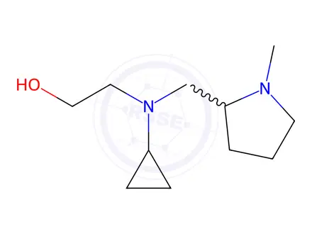 Chemical structure of 2-(Cyclopropyl((1-methylpyrrolidin-2-yl)methyl)amino)ethanol
