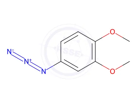 Chemical structure of 4-azido-1,2-dimethoxybenzene