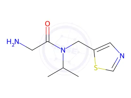 Chemical structure of 2-Amino-N-isopropyl-N-(thiazol-5-ylmethyl)acetamide