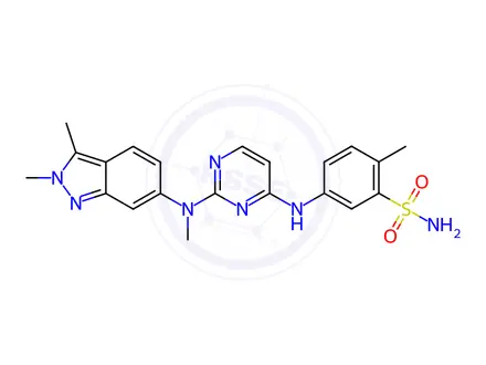 Chemical structure of Pazopanib Impurity 16