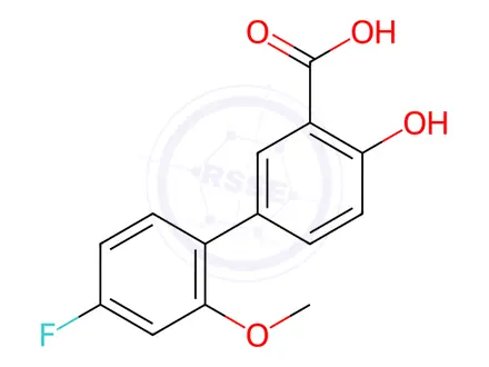 Chemical structure of Diflunisal Impurity 12