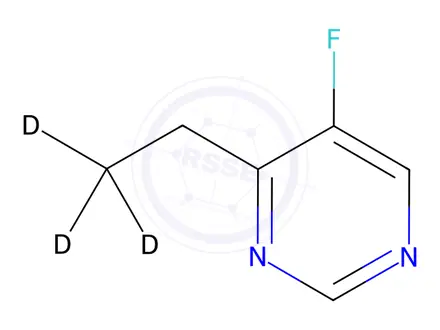Chemical structure of 4-Ethyl-5-fluoropyrimidine-d3