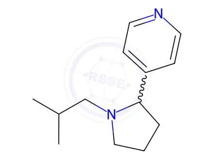 Chemical structure of 4-(1-Isobutylpyrrolidin-2-yl)pyridine