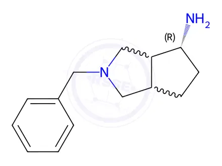 Chemical structure of (4R)-2-benzyloctahydrocyclopenta[c]pyrrol-4-amine