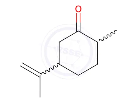 Chemical structure of (+)-Dihydrocarvone-