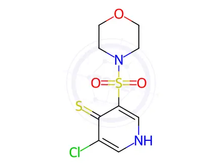 Chemical structure of 3-Chloro-5-(morpholinosulfonyl)pyridine-4-thiol