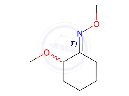 Chemical structure of Cyclohexanone, 2-methoxy-, O-methyloxime, (1E)-(9CI)