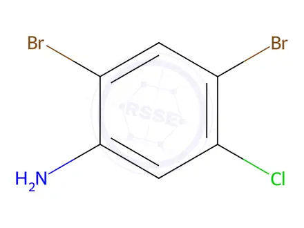 Chemical structure of 2,4-Dibromo-5-chloroaniline