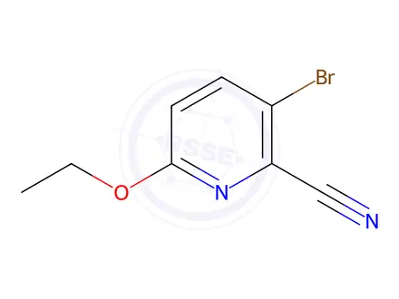Chemical structure of 3-Bromo-6-ethoxypicolinonitrile
