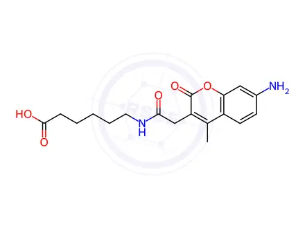 Chemical structure of AMCA-X