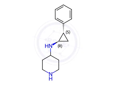 Chemical structure of N-((1R,2S)-2-Phenylcyclopropyl)piperidin-4-amine dihydrochloride