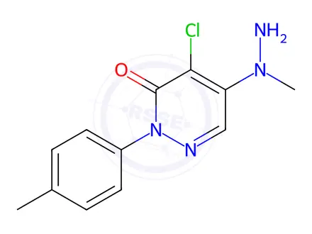 Chemical structure of 4-Chloro-5-(1-methylhydrazinyl)-2-(p-tolyl)pyridazin-3(2H)-one