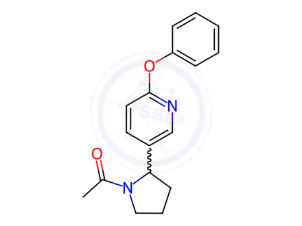 Chemical structure of 1-(2-(6-Phenoxypyridin-3-yl)pyrrolidin-1-yl)ethanone