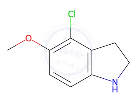 Chemical structure of 4-Chloro-5-methoxyindoline