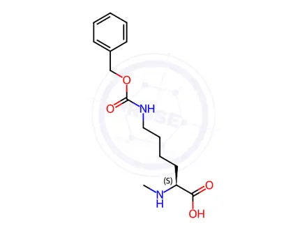 Chemical structure of N-Me-lys(z)-oh