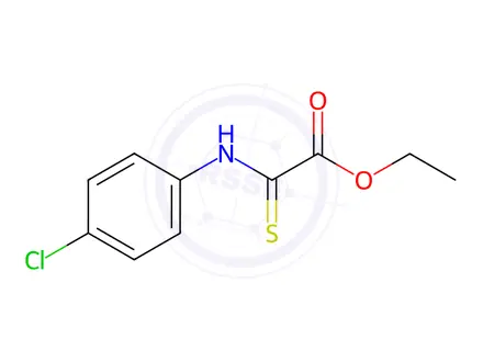 Chemical structure of Acetic acid, 2-[(4-chlorophenyl)amino]-2-thioxo-, ethyl ester