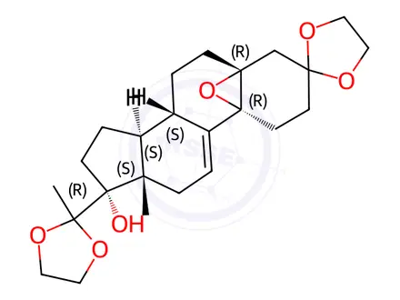 Chemical structure of Ulipristal Impurity 15