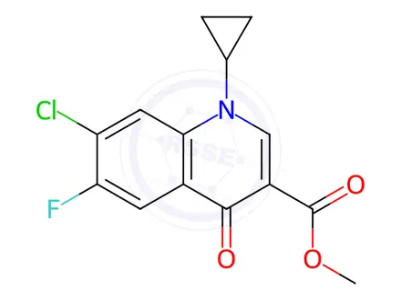 Chemical structure of Ciprofloxacin Impurity 12