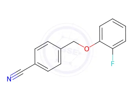 Chemical structure of 4-(2-Fluorophenoxymethyl)benzonitrile